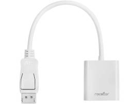 ROCSTOR DISPLAYPORT TO VGA VIDEO ADAPTER CONVERTER - 5.90IN FIRST END: 1 X DISPL