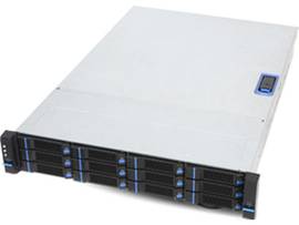 CHENBRO 2U,12X3.5INCH CHASSIS W/12G EXP BP,800W