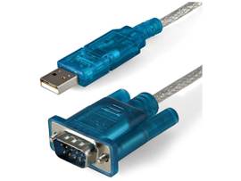 USB to serial DB9 adapter - Cable features a converter chip on the USB end - Ove