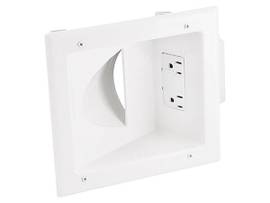 MONOPRICE RECESSED LOW VOLTAGE MEDIA PLATE W/ DUPL