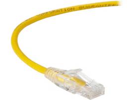 CAT6A 500-MHz 28AWG Snagless Patch Cable UTP CM PVC RJ45 YL 3FT