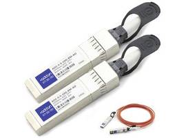 AddOn Dell Compatible TAA Compliant 40GBase-AOC QSFP+ to 4xSFP+ Direct Attach Ca