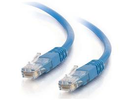 C2G CABLE 75FT CAT5E MOLDED SOLID UTP BLUE