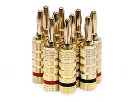MONOPRICE 5 PAIRS OF HIGH-QUALITY GOLD PLATED SPEA