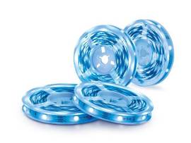 TP-LINK 2.4 GHZ WI-FI, 802.11B/G/N, FOUR 16.4 FT/5M RGB LED LIGHT STRIPS, 12V/1.5A POWER ADAPTER