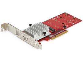 DUAL M.2 PCIE SSD ADAPTER CARD NVME/AHCI