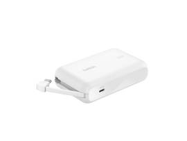 BELKIN BOOSTCHARGE POWER BANK 10K WITH INTEGRATED CABLE, WHT