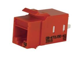 LEGRAND-ORTRONICS KT2 KEYSTONE CAT5E JACK ORANGE