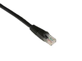 GigaTrue CAT6 Component 550-MHz Patch Cable Molded Boots Straight-Pinned Black 3