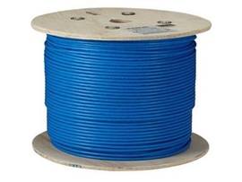 BLACK BOX CORP CAT6A STRD UNSHLD PVC BULK CABLE, 1000FT BLUE