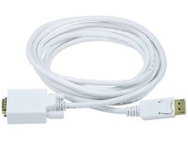 MONOPRICE DISPLAYPORT TO VGA CABLE - WHITE 10FT