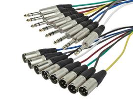 MONOPRICE 3 METER (10FT) 8-CHANNEL 1/4INCH TRS MAL