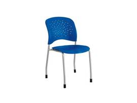 SAFCO REVE GUEST PLSTC W GLIDE 2E BU (Sold as Case Pack of 2)