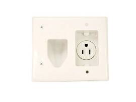 MONOPRICE RECESSED LOW VOLTAGE CABLE WALL PLATE W/