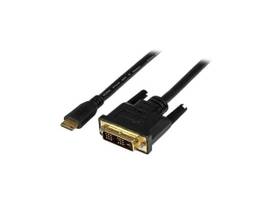 2m/6.6ft Mini HDMI male to DVI-Digital (24-pin) male cable; Full HD 1920x1200p 6