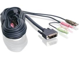 IOGEAR CBL 6FT 1.8M SNGL LINK DVI-I USB KVM