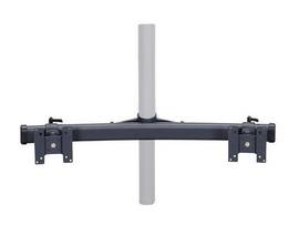 DUAL MONITOR CURVED BOW ARM