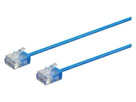 MONOPRICE CAT6 STRAND 550MHZ UTP 32AWG 7FT BLUE