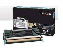 LEXMARK TONER C746C748 RETURN PROG HI-YLD BLK