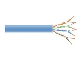 GigaTrue 550 CAT6 550-MHz Stranded Bulk Cable 4-Pair PVC 24 AWG Blue 1000-ft. 30