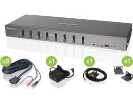IOGEAR SWTCH 8P DVI KVMP W/CBLS