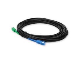 AddOn 20m ASC (Male) to SC (Male) OS2 Straight Black Simplex Fiber OFNR (Riser-R