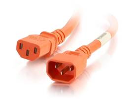 C2G 8FT C14 TO C13 18/3 SJT ORANGE