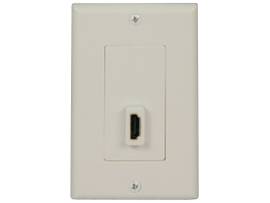 HDMI Send/Receive Pass-Through Wallplate, White (F/F)