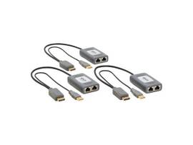 TRIPPLITE DISPLAYPORT OVER CAT6 EXTENDER KIT PIGTAIL TRANSMITTER/2X RECEIVER 2-PORT 4K60HZ