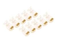 MOD CNNCTR;RJ45 RND;8 POS  KIT OF 10 RJ45 CONNECTORS