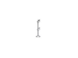 LEGRAND-CHIEF VERTICAL DUAL ARRAY SLVR GROMMET MOUNT