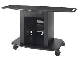 AVTEQ 42 TALL DUAL MONITOR CART HOLDS TWO MO