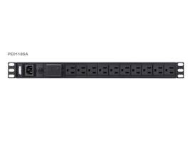ATEN 18-OUTLET 0U 15A BASIC PDU WITH SURGE PROTECTION, (100V-120V) WITH NEMA 5-15 POWER PLUG