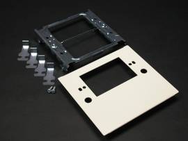 MILESTONE ONE GANG DEVICE PLATE-GRA