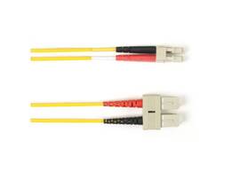 OS2 9/125 Singlemode Fiber Patch Cable OFNP Plenum SC-LC YL 10M