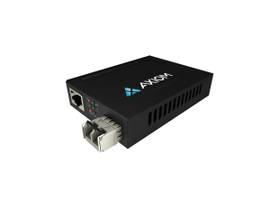 AXIOM 100MBS POE RJ45 TO 100BASE-FX FIBER MEDIA CONVERTER - MMF, LC, 2KM, 1310NM