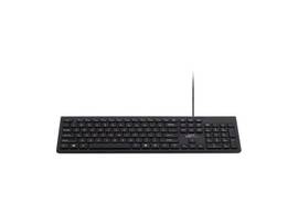 MONOPRICE WORKSTREAM BY MONOPRICE LOW-PROFILE SPILL-RESISTANT SILENT KEYBOARD - MEMBRANE_ WATER-RESISTANT COATING_ 10 MILLION KEYSTROKES