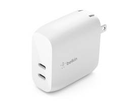 BELKIN DUAL 20W USB-C WALL CHARGER, PD 40W, WHT