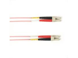 BLACK BOX CORP 62.5 MM FO PATCH CABLE DUPLX, PLENUM, PINK, LCLC