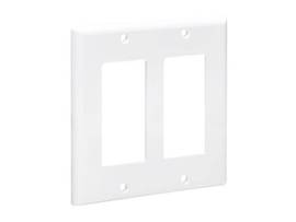 TRIPP LITE DOUBLE-GANG FACEPLATE VERTICAL WHITE