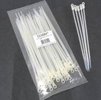 C2G 8IN SCREW MOUNTABLE CBL TIES 50PK