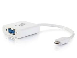 C2G USB C TO VGA VIDEO ADAPTER WHITE