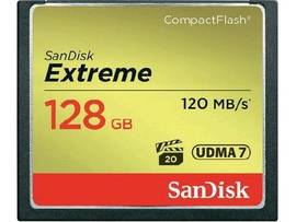 SANDISK SDCFXS-128G-X46,EXTREME,120/85MBS,UDMA7+