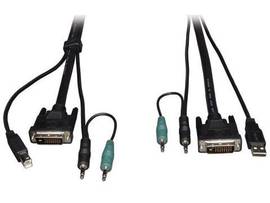DVI / USB / Audio KVM Cable Kit, 10-ft.