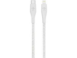 BELKIN DURATEK PLUS LIGHTNING TO USB-C CBL,WHT