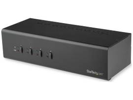 4 PORT DUAL MONITOR DVI KVM SWITCH 1440P