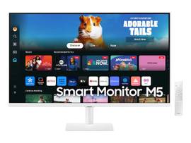 SAMSUNG 27IN FHD SMART MONITOR, WHITE