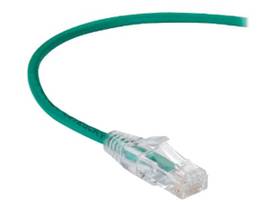 BLACK BOX CORP SLIM-NET CAT6A PATCH CABLE GREEN 12FT