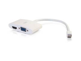C2G MINI DISPLAYPORT TO VGA HDMI ADAPTER WHT