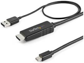 HDMI 1.4 to Mini DisplayPort 1.2 active adapter cable with 4K 30Hz video/HDCP 1.